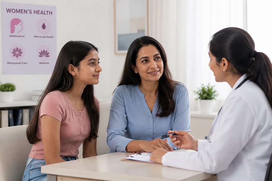 Adolescent and menopausal health consultation